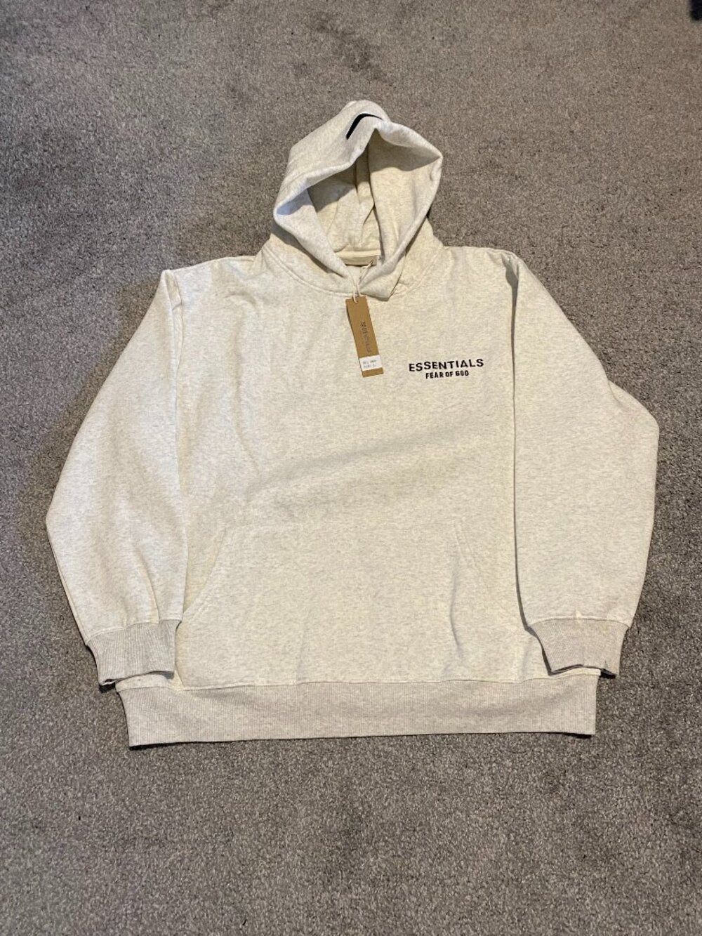 Light Oatmeal Essentials Hoodie